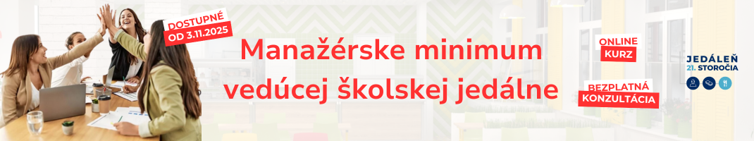 Manažérske minimum vedúcej školskej jedálne